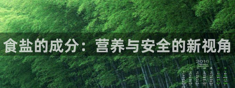 威九国际真人玩家在线对战：食盐的成分：营养与安全的新视角